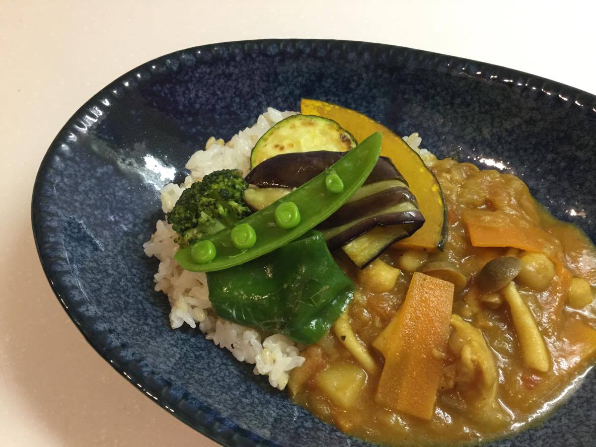 実際にお子さんが作ったカレー！　上手にできました◎